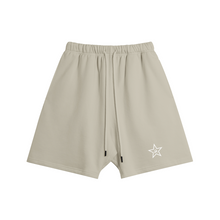 Load image into Gallery viewer, THE LIL WHITE STAR FLEECE LINED SWEATSHORT
