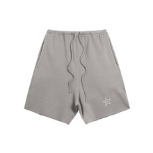 Charger l&#39;image dans la galerie, THE LIL WHITE STAR RAW HEM SWEATSHORT
